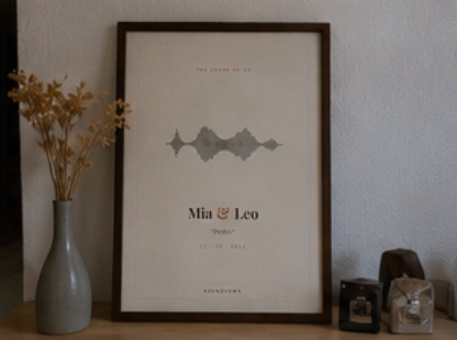 Customer photo — framed piece on a console